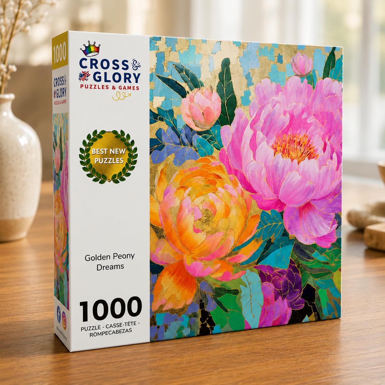 Amazon | Cross & Glory - 黄金の牡丹の夢 - 大人のための1000ピースの